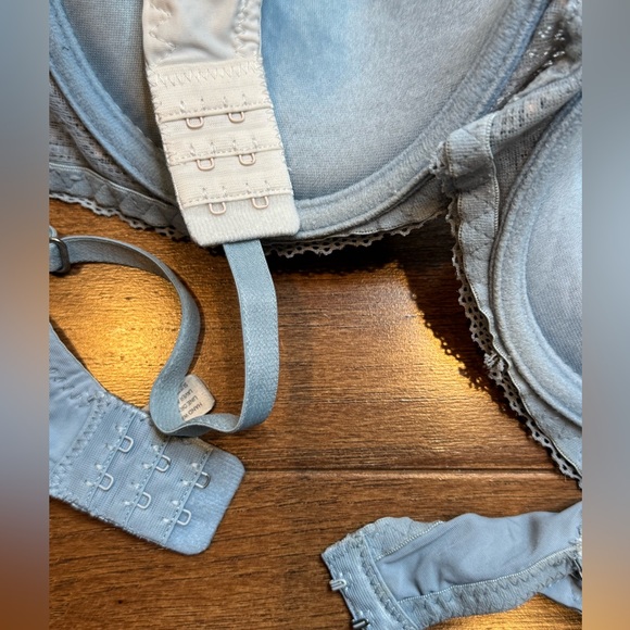 LUCKY BRAND Lace Bra in a Blue and Cream - Picture 4 of 8